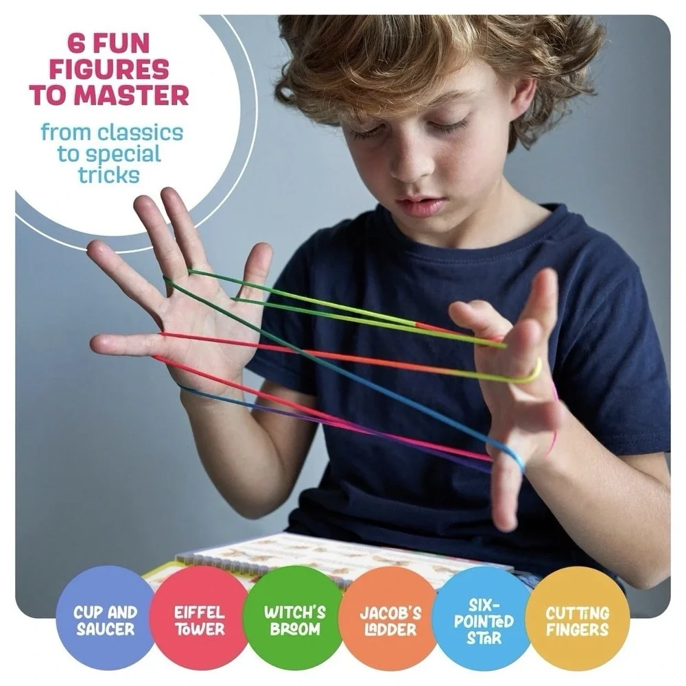 Dan&Darci Cat's Cradle String Game‎ Book w/String - Step by Step Illustrated